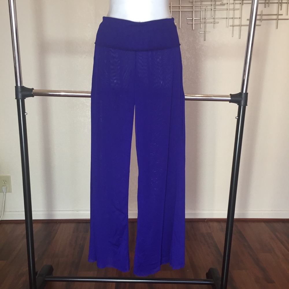 Cynthia Rowley blue beach pants